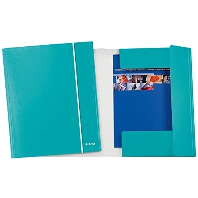 Immagine di Leitz WOW Cartella a 3 Lembi con Tasca, Formato A4, Capacità 250 Fogli, Acquamarina, 39830051