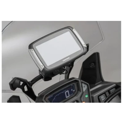 Immagine di GPS mount for crossbar Ř 10/12 mm SW MOTECH Black.