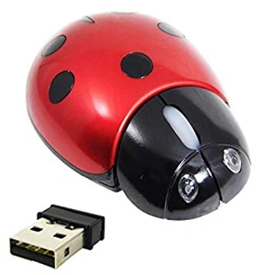 Immagine di NEO+, mouse wireless ottico a forma di coccinella, supporta Windows 7/Vista/XP/2000, Mac OS e successivi