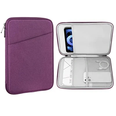 Immagine di MoKo 9 11 Custodia Protettiva Compatibile con iPad PRO M4 2024/11 Pollici Air M2 2024/iPad 10a 10,9 5/4 10,9, Galaxy Tab S9/S8/A8/A7 2022, Viola