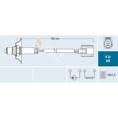 Immagine di FAE 75624 Sonda lambda MAZDA: MX 5 3