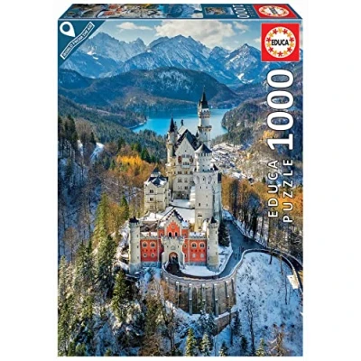 Immagine di Educa puzzle da 1000 pezzi per adulti Castello di Neuschwanstein. Dimensioni: 48 x 68 cm. Include la colla del fix A partire dai 14 anni (19261)