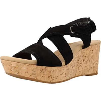 Immagine di Clarks Rose Way, Sandal Donna, Camoscio Nero, 38 EU