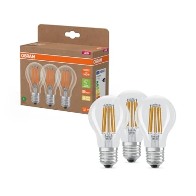 Immagine di OSRAM 4099854348037 LED (monocolore) ERP A (A G) E27 7.2 W Bianco caldo 3 pz.