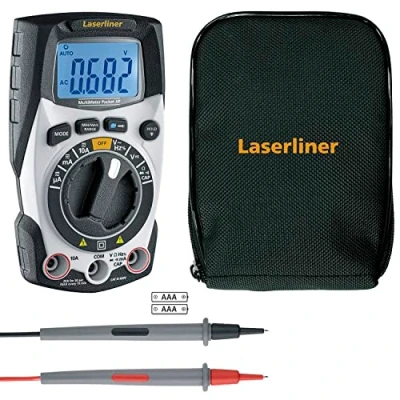 Immagine di Laserliner Digital Multimeter Pocket XP 600V, 0,4 400mA, 400Ohm 40MOhm Multimetro portatile digitale CAT III 600 V, IV V Display (Counts): 4000