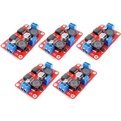 Immagine di TECNOULAB 5 pezzi Convertitore di potenza tensione buck step down automatico DC XL6009 LM2596S