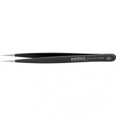 Immagine di Knipex 92 21 01 ESD Pinzetta 1 pezzo Acuminate, fini, extra sottili 128 mm