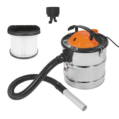 Immagine di DELTAFOX Aspiracenere aspiracamino aspirapolvere filtro per la cenere 1200 Watt potenza di aspirazione 16 kPA contenitore in acciaio inossidabile 18 l con pieghettato e prefiltro