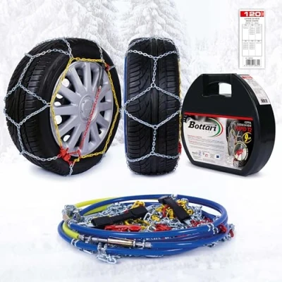 Immagine di Bottari 18832 &quot;Rapid T2&quot;, Catene neve auto 9 mm, Misura 120, Omologate TUV e GS Onorm