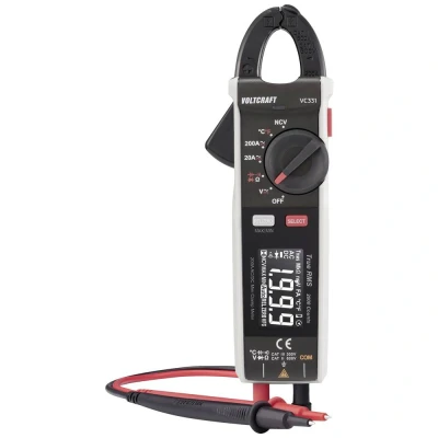 Immagine di VOLTCRAFT VC 331 Pinza amperometrica CAT II 600 V, III 300 V Display (Counts): 2000