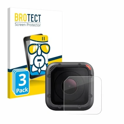 Immagine di brotect Pellicola Protettiva Vetro per GoPro Hero 5 Session Lente (Cassa) Protezione Schermo (3 Pezzi) [Durezza Estrema 9H, Chiaro]