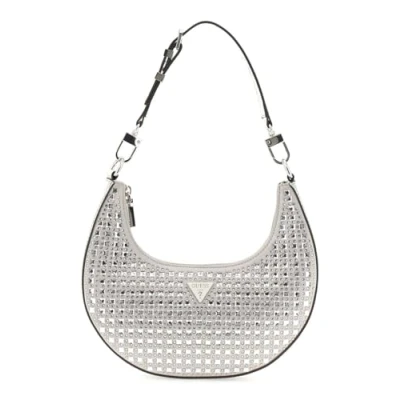 Immagine di Guess LUA Small HOBO Borsa a tracolla silvercoloured, Donna, Taglia: One Size, Silver coloured