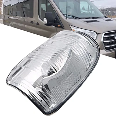 Immagine di KYYET Indicatore di direzione per specchietto retrovisore trasparente con lente portiera, compatibile Ford Transit MK8 dal 2014 in poi, 1847389 (lato destro)