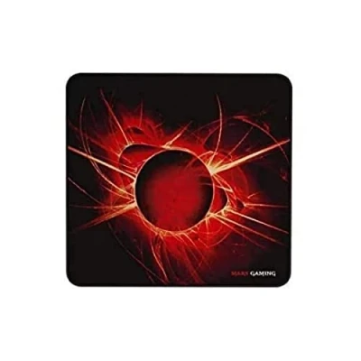 Immagine di MARSGAMING MMP0, Mouse pad da gioco, alta precisione con qualsiasi mouse, base in gomma naturale, alto comfort, gomma, universale, 20 x 22 cm, colore nero e rosso