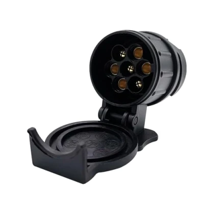 Immagine di COACOM 1 adattatore rimorchio 13 su 7 poli, mini adattatore, impermeabile 12 V, convertitore di presa per rimorchi, camion, camper