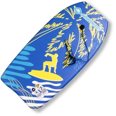 Immagine di Schildkröt 970320 Bodyboard L, Rivestimento in Nyon e Schiuma EPS, Include Cinghia di Sicurezza per Fissaggio a Mano o Piede, Peso Massimo: 75 kg, 970320, Colore
