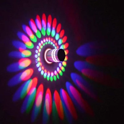 Immagine di Coocnh lampada da parete RGB in alluminio applique 3W LED moderna Faretti effetto del corridoio bagno apparecchio Multicolore