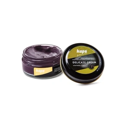 Immagine di Kaps Crema per la Cura delle Scarpe, Intensiva e Nutrimento Pelle, Delicate, 70 Colori (102 Lilla Scuro)