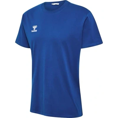 Immagine di hummel Go 2.0 Maglietta Sportiva da Uomo a Maniche Corte, per Fitness, Sport e Tempo Libero, in 100% Cotone Biologico, vestibilità Comoda, Tessuto Jersey Elasticizzato Girocollo