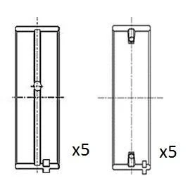 Immagine di FAI AutoParts BM1002 STD Cuscinetto albero a gomito OPEL: Astra J Sports Tourer, Corsa D Hatchback, Meriva B