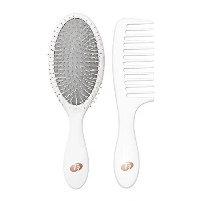 Immagine di T3 Detangle Duo, set di spazzole districanti e pettine da doccia, per disperdere il&#039;acqua spazzola districare i capelli bagnati, qualsiasi lunghezza corpo
