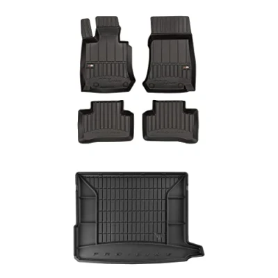 Immagine di FROGUM ProLine 3D Esclusivi Tappetini auto in gomma e vasca baule bagagliaio su misura per Mercedes Benz GLC X253 2015 2022 I bordi più alti