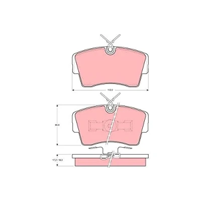 Immagine di TRW GDB339 Kit pastiglie freno Non predisposto per contatto segnalazione usura OPEL: Omega A Sedan