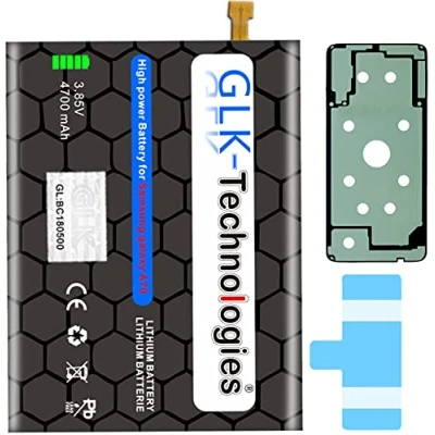 Immagine di batteria di ricambio ad alta potenza, compatibile con Samsung Galaxy A70 SM A705F / A705DS Dual SIM GLK Technologies Battery accu 4700 mAh incl. 2 set nastri adesivi