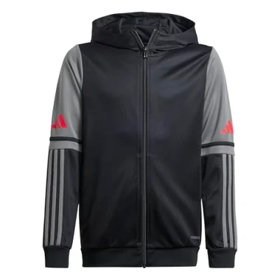 Immagine di adidas Performance Squadra Felpa con zip per bambini, Taglia: 9 10a, Schwarzgrau