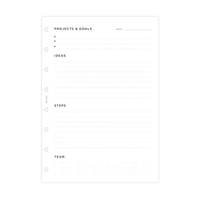 Immagine di Filofax Refill Project Management formato A5