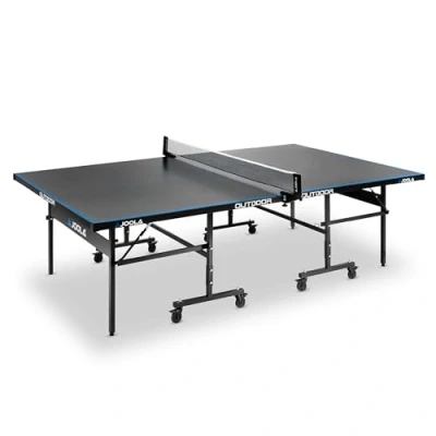 Immagine di JOOLA Tavolo da Ping Pong Outdoor J200A Professionale, 6 mm, Superficie composita in Alluminio, Resistente alle intemperie, Pieghevole, Struttura Rapida, Colore: Grigio/Blu, 274 x 152,5 76 cm