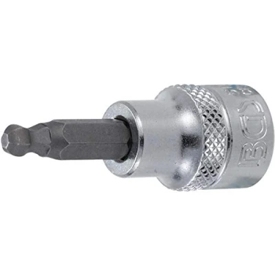 Immagine di BGS Bit inserto con testa sferica, 5 mm interno, esagonale, 3/8 pollici, 1 pezzi, 5112