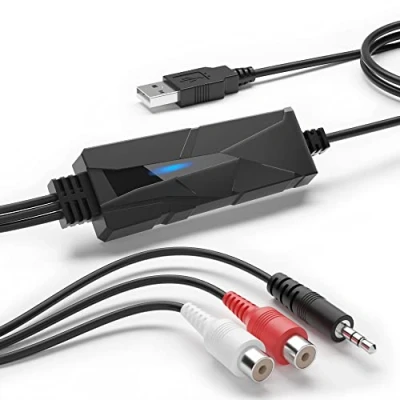 Immagine di DriverGenius USB Audio Capture Grabber Jack Di Ingresso Stereo 3,5mm e R/L