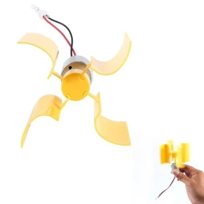 Immagine di Generatore di energia eolica, eolico Verticale, Turbina eolica 0,55 W 5,5 m/s verticale Kit motore per generazione Modello assemblaggio fai da te