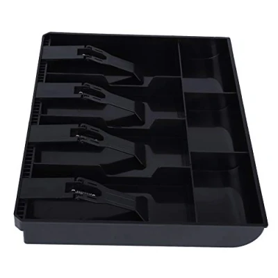 Immagine di Jadeshay Vassoio di Cassa, Cassetto Cassa a 7 Griglie Porta Contanti con 4 Banconote e 3 Monete Rimovibile Cassettiera del Registratore 32 * 24,5 3,5cm