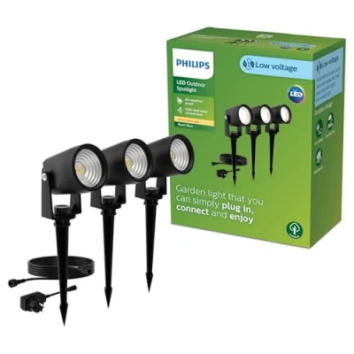 Immagine di Philips Lighting 929004659301 Reuel Lampada da terra per esterni a LED (monocolore) 4.5 W Nero
