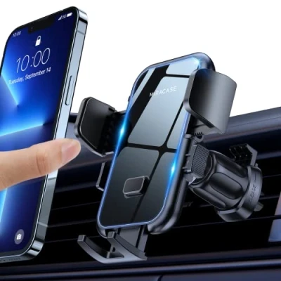 Immagine di Miracase Porta Cellulare Auto Persa D&#039;Aria, [Fissazione Automatica],Con Una Sola Mano Supporto Telefono Universale per iPhone Serie 14/13/12, Samsung e Xiaomi