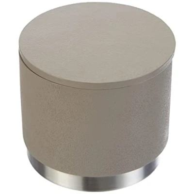 Immagine di blomus Aufbewahrungsdose 68866 Contenitore Ara con Coperchio in Tortora/Argento, Acciaio Inossidabile, 10 x 8.5 cm