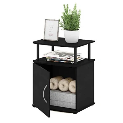 Immagine di Furinno Comodino, Legno, Nero, One End Table, Individualmente