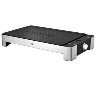 Immagine di WMF 0415340011 Elettrico Griglia da tavolo Con regolazione manuale della temperatura Argento, Nero