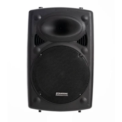Immagine di DYNASONIC Dynapro 12&#039; (ultima generazione) Altoparlante portatile Sistema audio professionale Potenza 700W USB Bluetooth Radio FM Microfoni, Nero Supporto per dispositivi mobili e tablet
