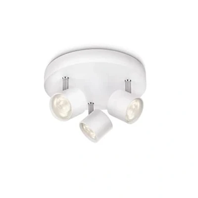 Immagine di Philips Lighting Lampada da Soffitto con 3 Spot LED, Alluminio, Bianco