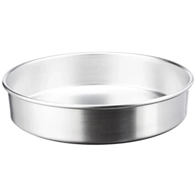 Immagine di Pentole Agnelli Linea Pasticceria e Pizza Tortiera Conica in Alluminio con Orlo (H 8 Cm), Argento, 38 cm