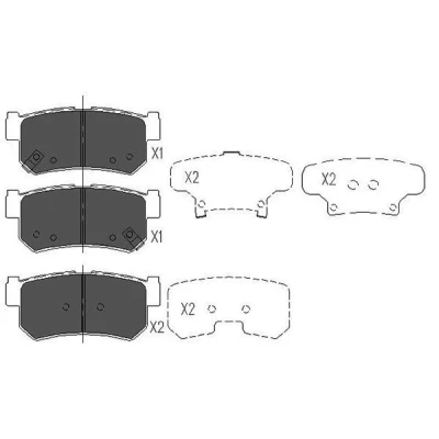 Immagine di KAVO PARTS KBP 7501 Kit pastiglie freno con segnalatore acustico usura SSANGYONG: Rexton / 2, Kyron, W