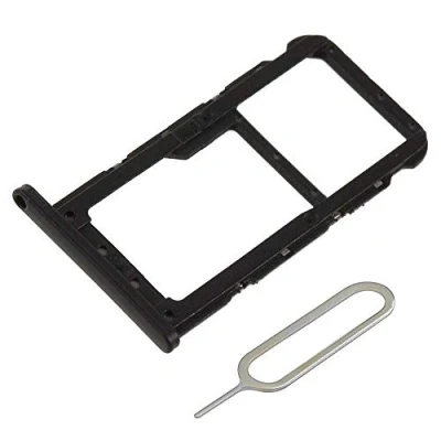 Immagine di MMOBIEL Vassoio Carta SIM Compatibile con Huawei P20 Lite 2018 Porta Scheda Incl il pin della Nero