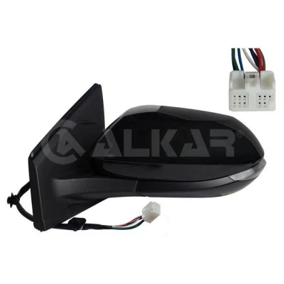 Immagine di Specchietto retrovisore esterno Alkar 6145078 Sx con la prima mano elettrico termico, ribaltabile/ripiegabile elettricamente, convesso per veicolo