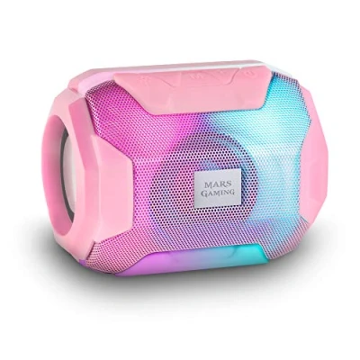 Immagine di Mars Gaming MSBAXP, Altoparlante Bluetooth RGB, Compatto, 10W, USB/MicroSD/Radio, Rosa