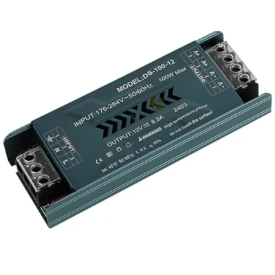 Immagine di Alimentatore switching LED sottile per ingegneria domestica 8.3A 12V 100W ingresso driver trasformatore AC100 265V a uscita DC12V adatto barre luminose bassa tensione