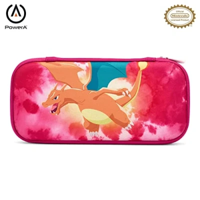 Immagine di custodia sottile PowerA per Nintendo Switch Lite o modello OLED, protettiva, consolle, accessori, memoria, licenza ufficiale : Tie Dye Charizard