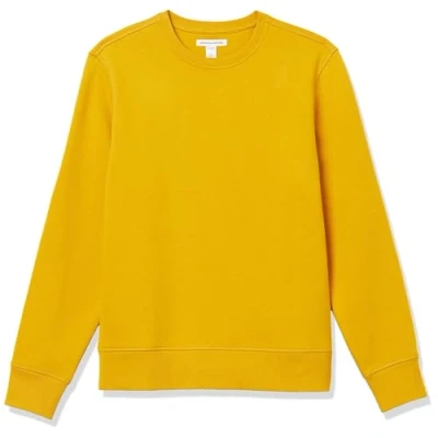 Immagine di Amazon Essentials Felpa Girocollo in Pile (Disponibile nelle Taglie Big &amp; Tall) Uomo, Oro, XXL